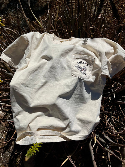 Ivory White Pocket Tee Shirt